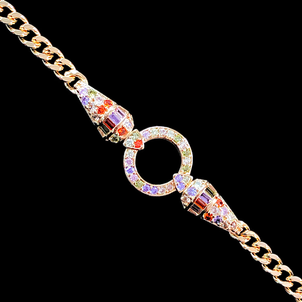 🌈GOLD FILLED ZURICH TIMELESS CIRCLE CZ 🌈