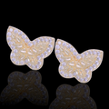 🦋💎✨BUTTERFLY NUGGET CZ STUD EARRINGS✨💎🦋
