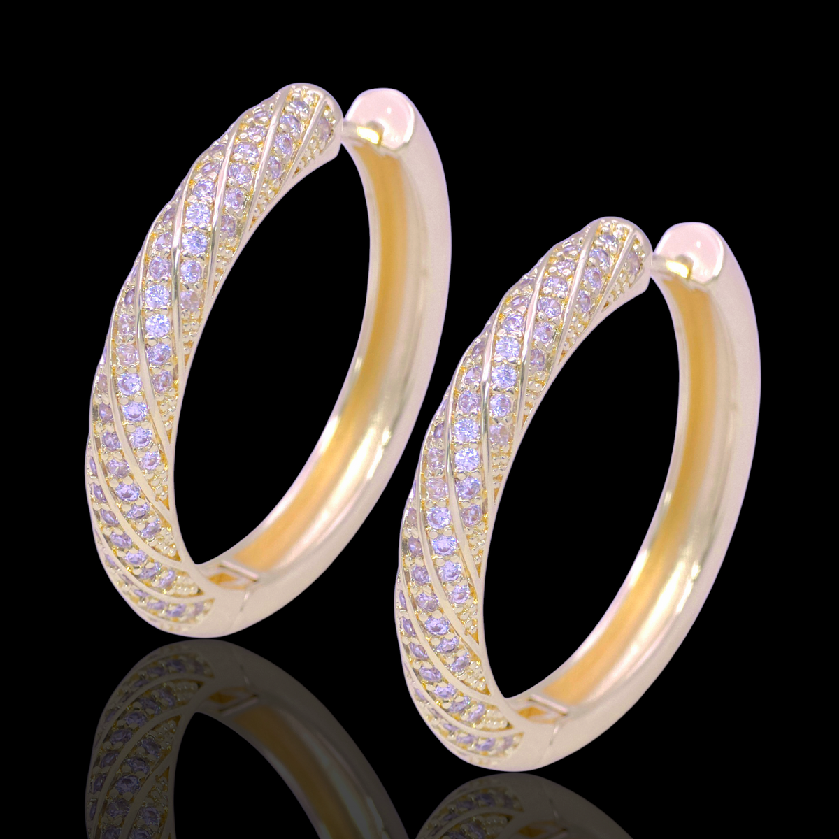 ✨PICASSO ZIRCONIA HOOP EARRINGS✨