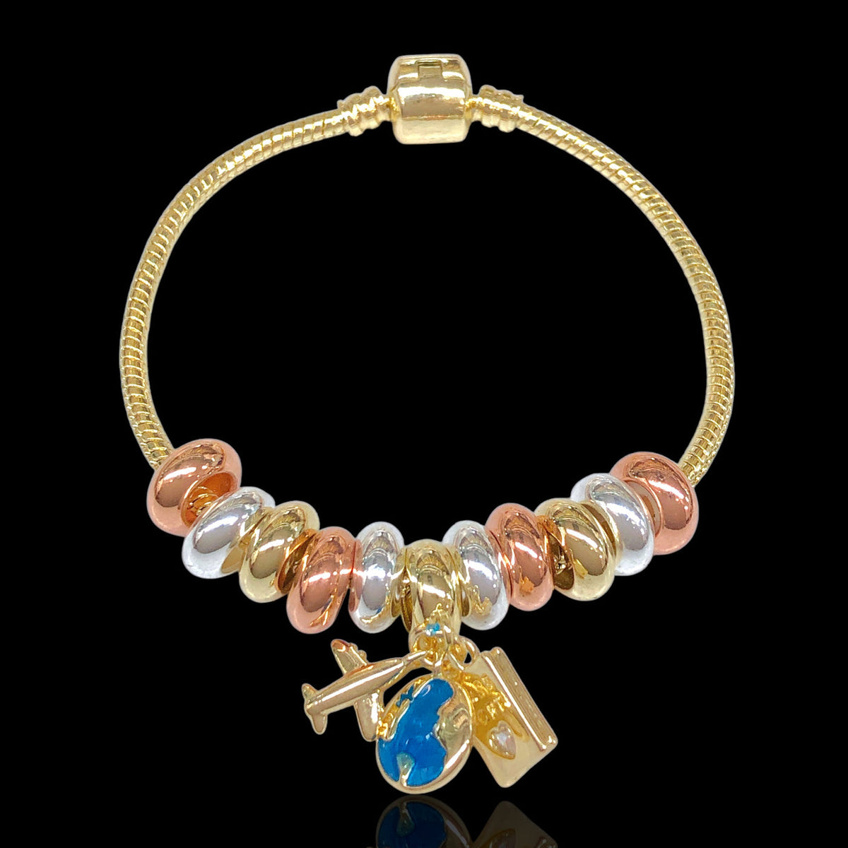 ✈️🌎✨WANDERLUST TRAVEL CHARMS BRACELET✨🌎✈️